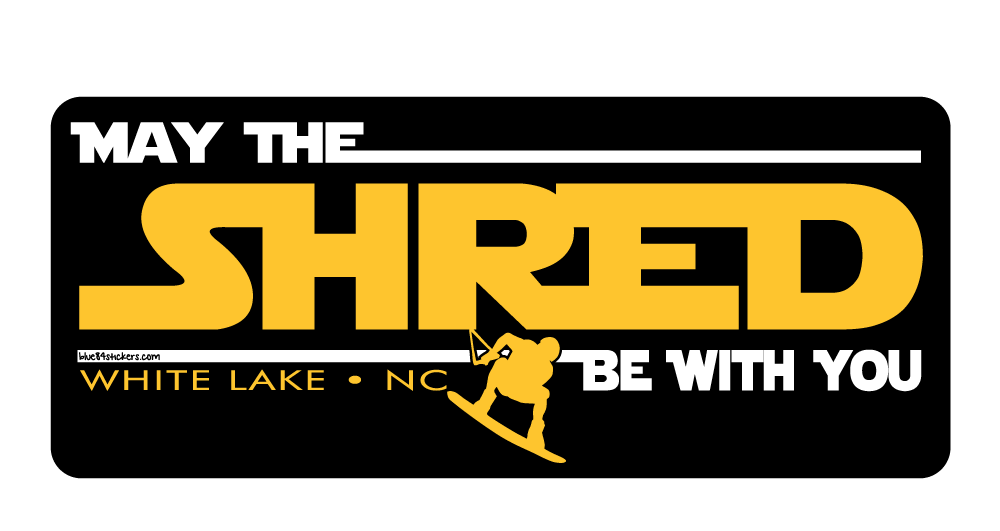 White Lake Sticker- Shred