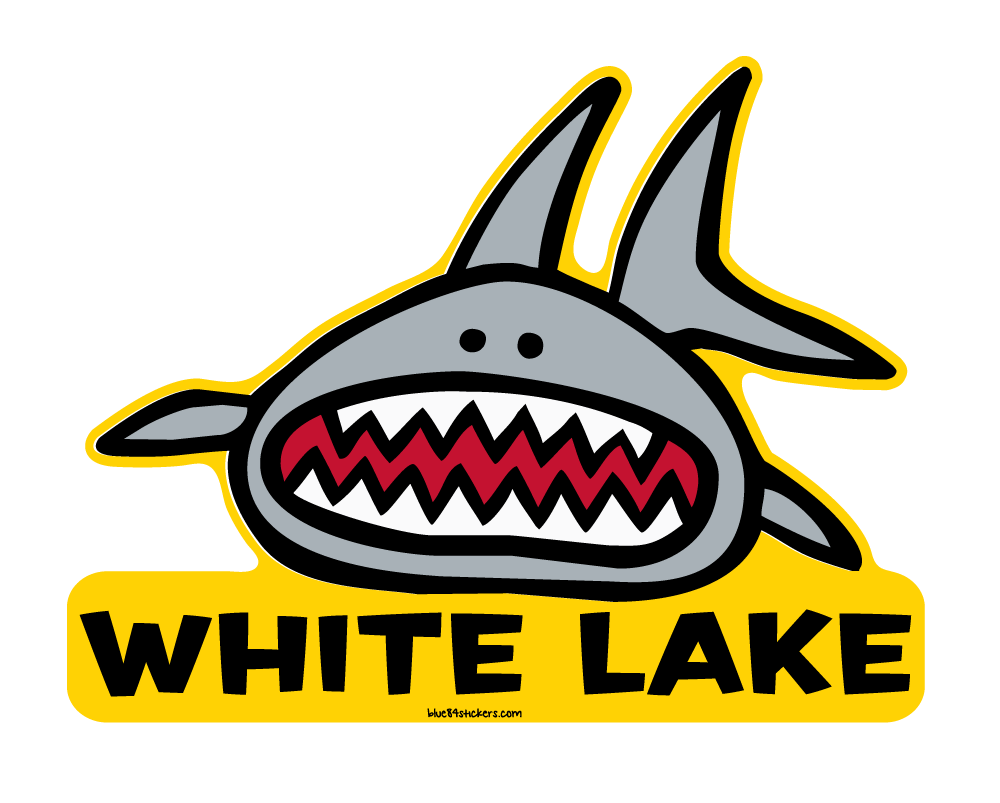 White Lake Sticker - Zooloo Shark