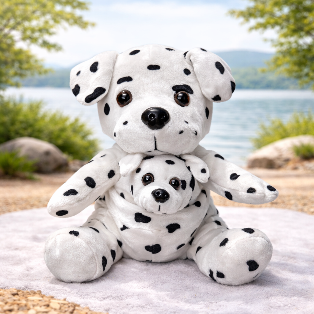 Plush Dog w/Baby