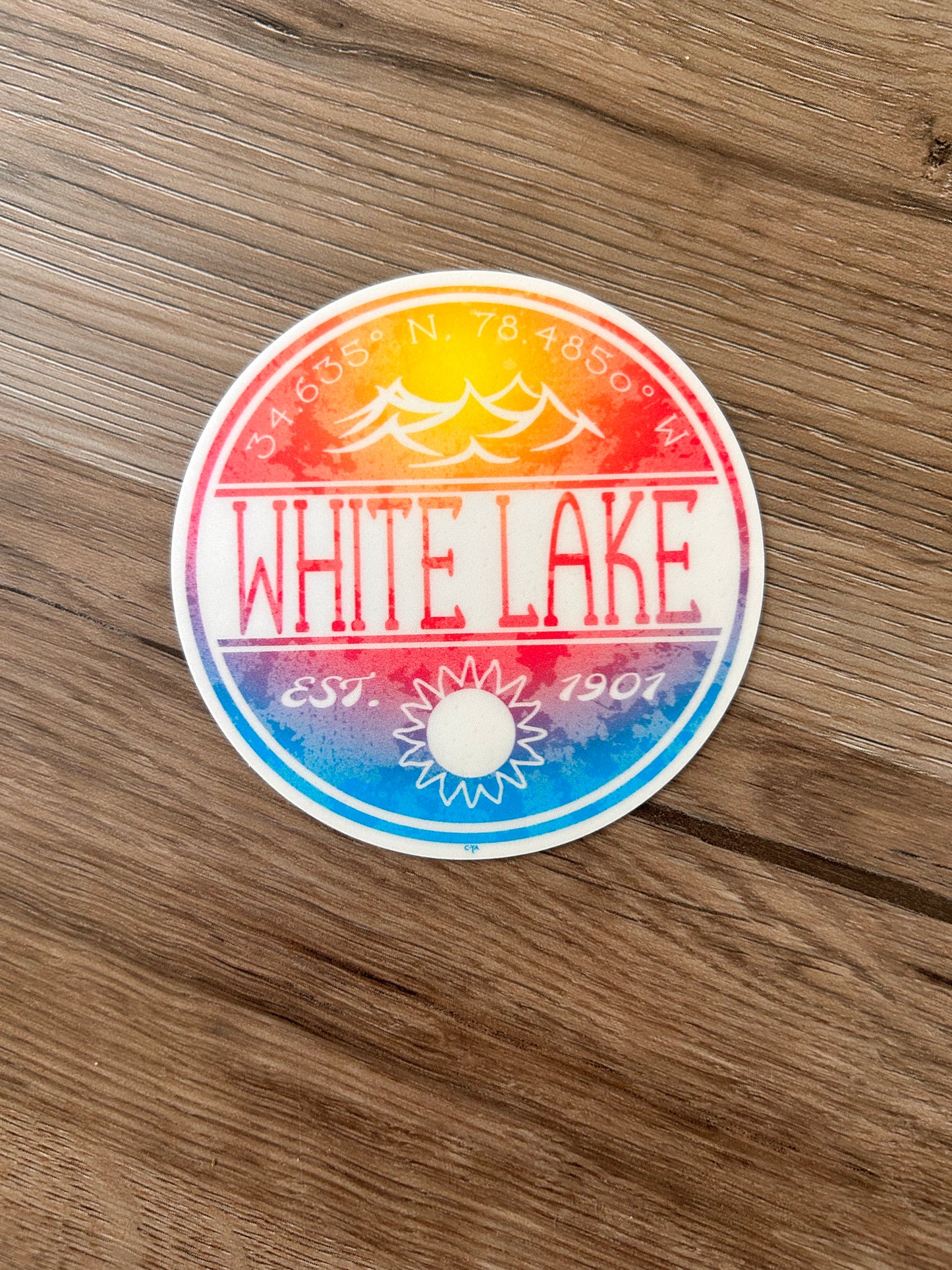 White Lake Sticker - Lens Flare Screen