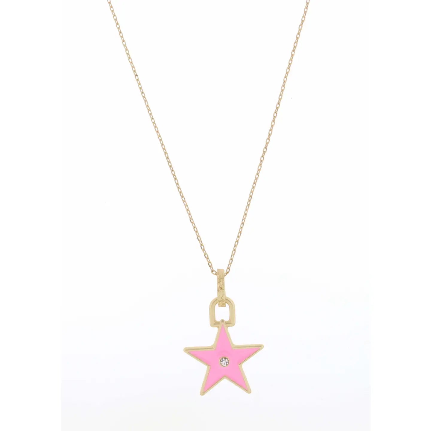 JM 18” Pink Star Necklace
