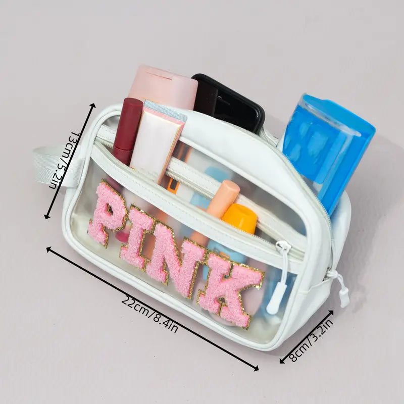 Letter Patch Cosmetic Bag - Nail