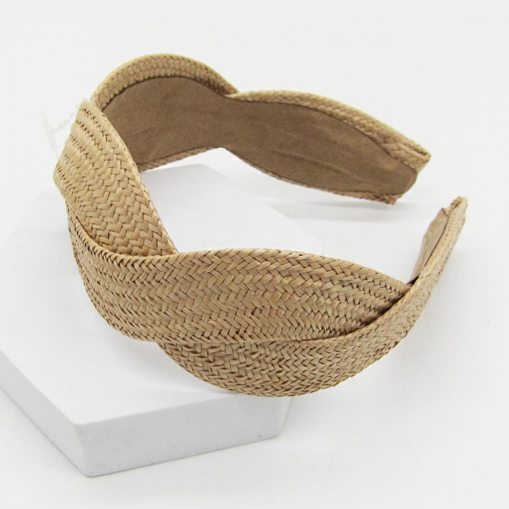 Woven Cross Headband - Natural