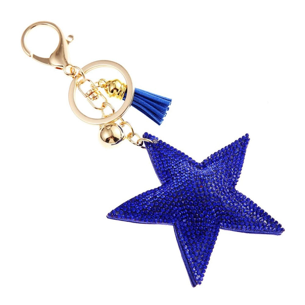Star Keychain - Blue