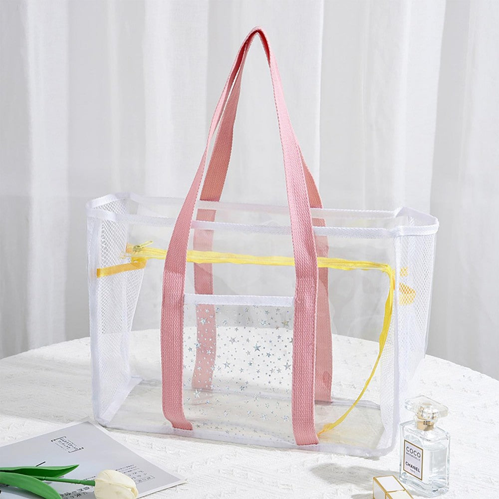 Clear Tote Bag Pink