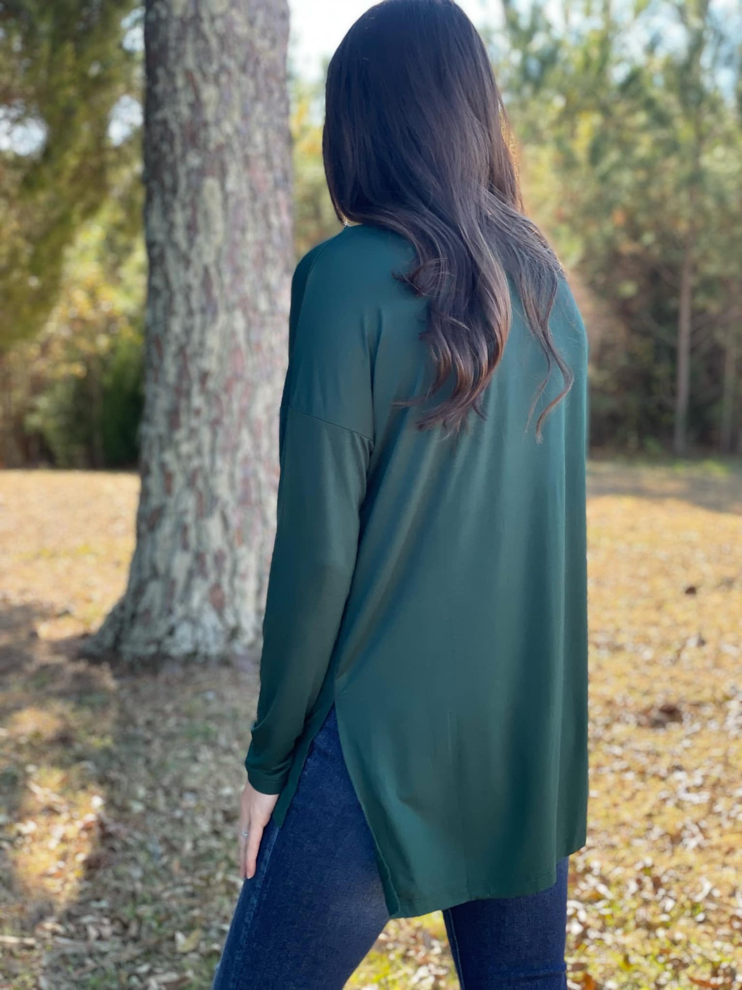Hunter Green Layering Top