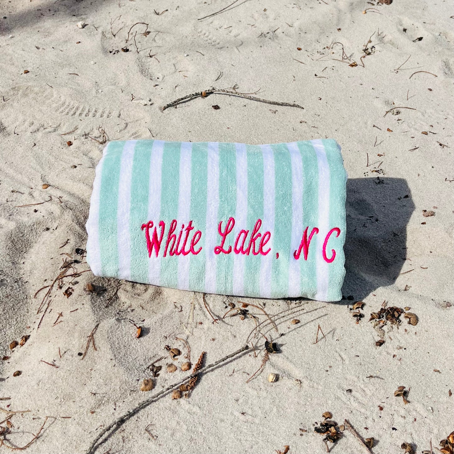 White Lake Monogrammed Towels