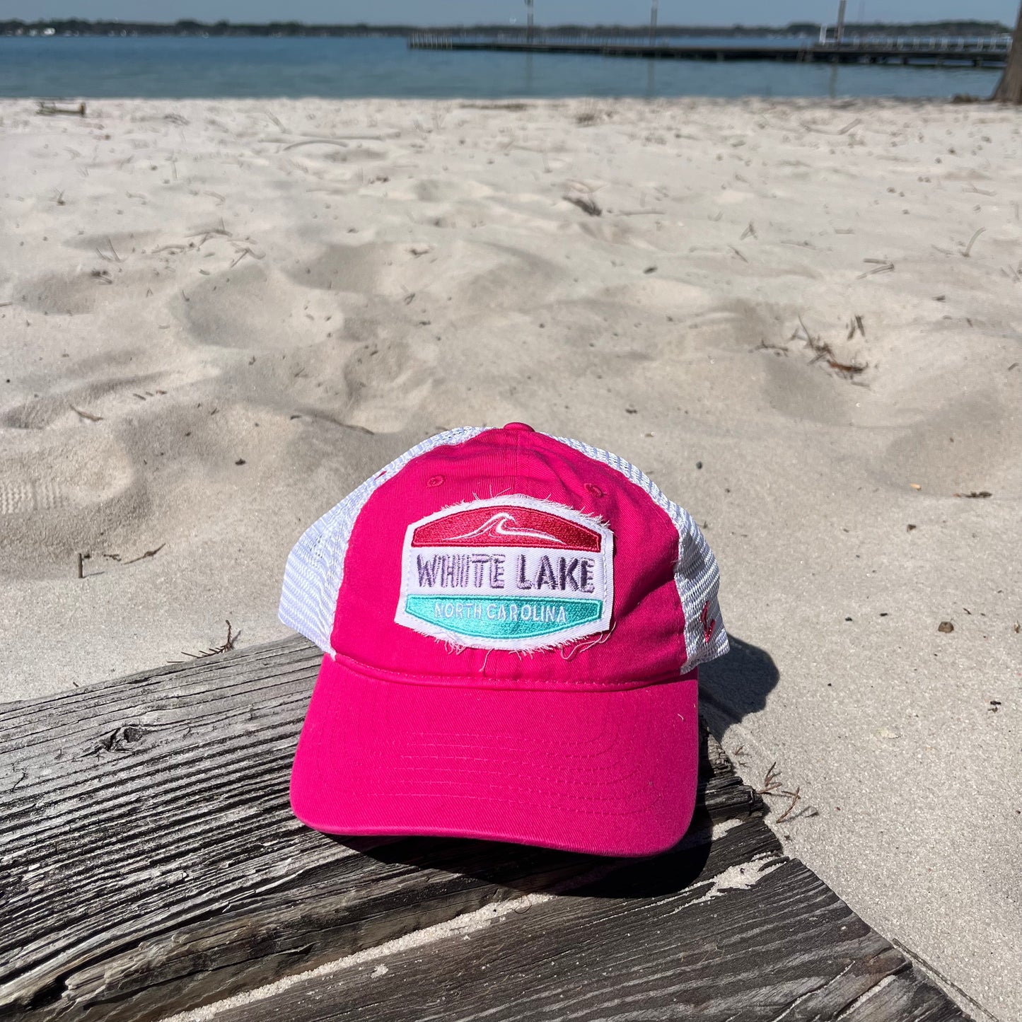 White Lake Hat - Clean Stack Wave University Pink