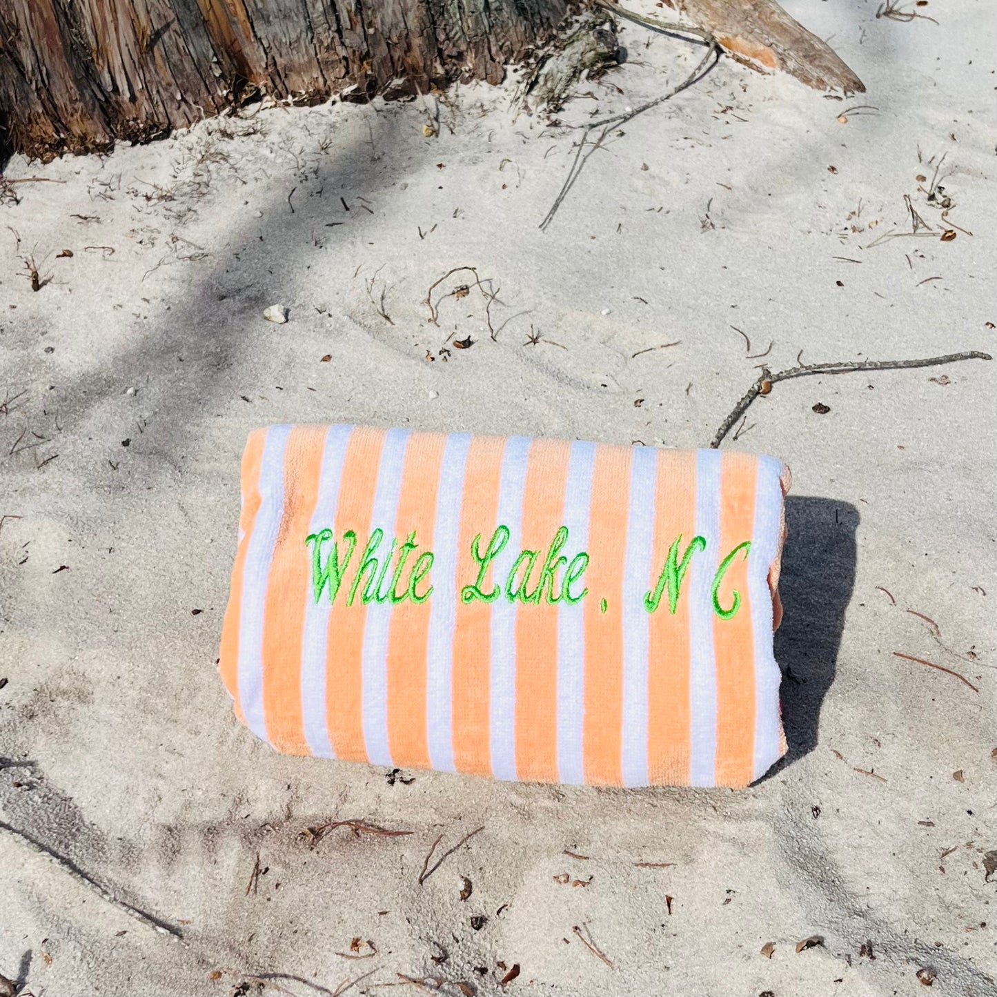 White Lake Monogrammed Towels