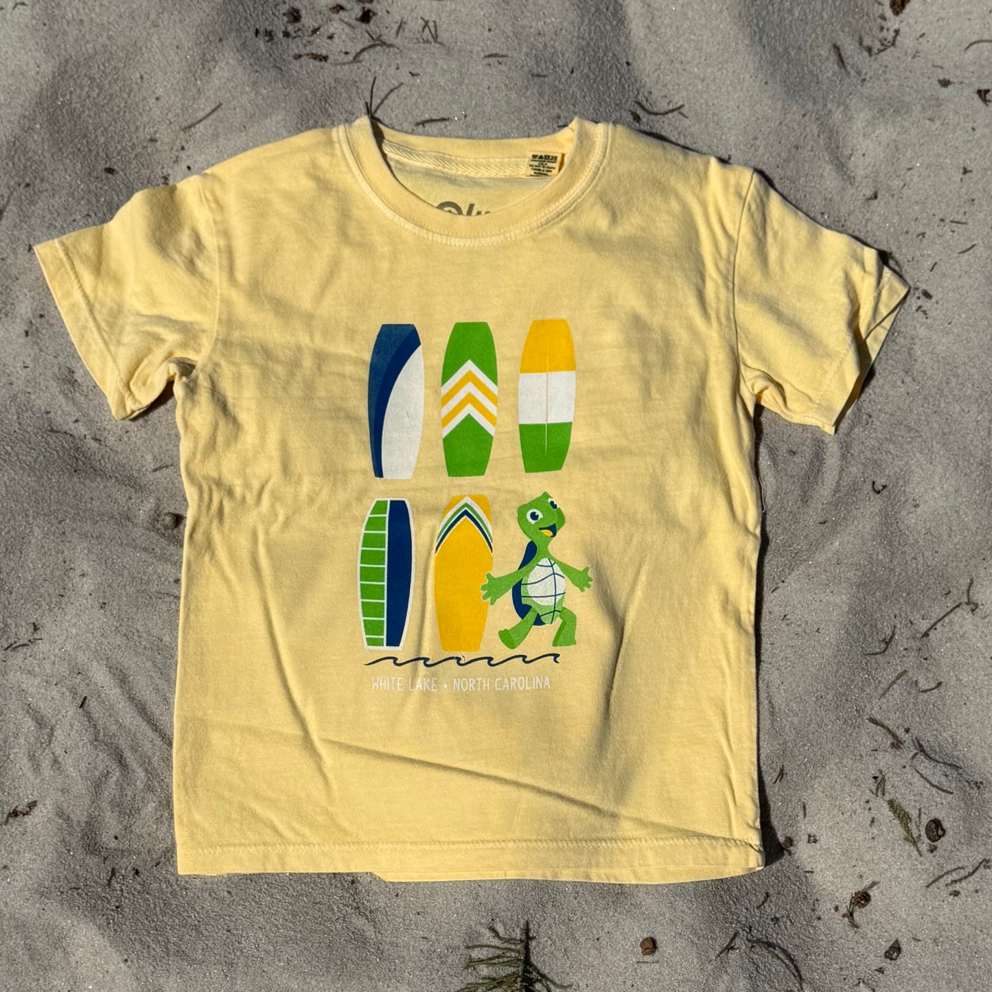 White Lake "Wakeboard & Splash" Tee Youth - Butter