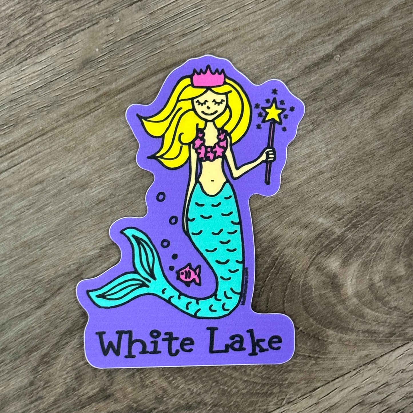 White Lake Sticker - Mermaid Shimmer