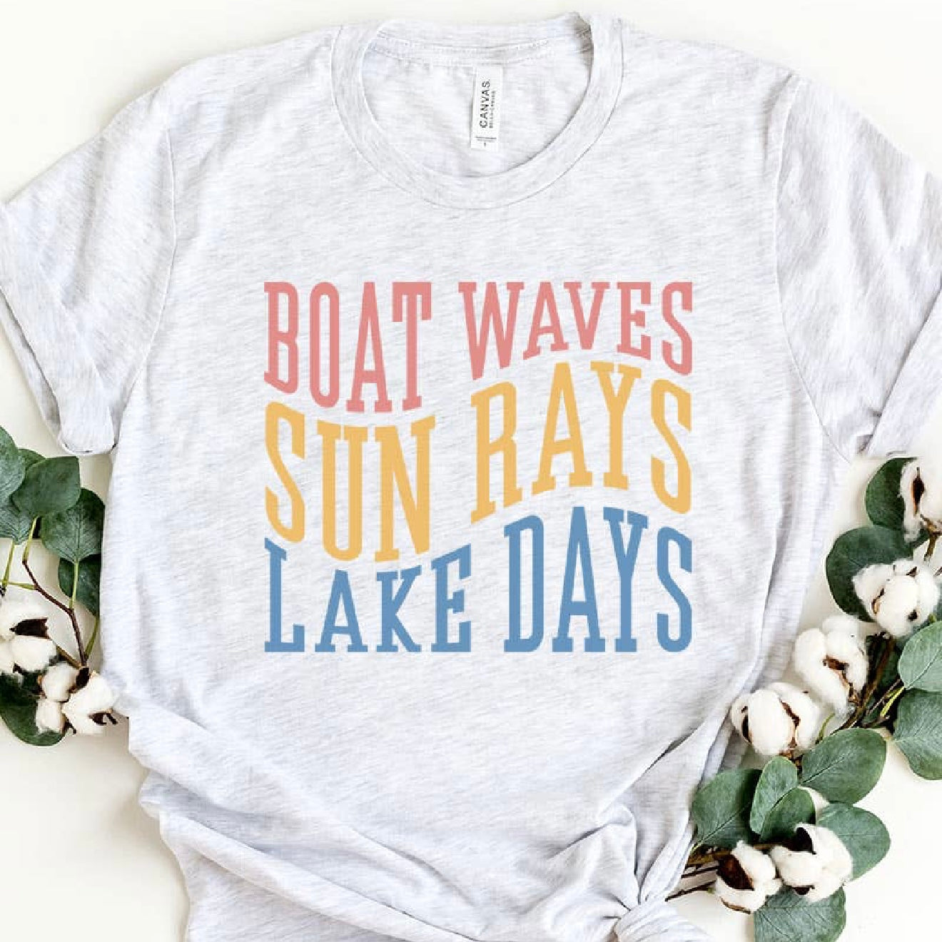 Boat Waves, Sun Rays, Lake Days Short Sleeve Tee