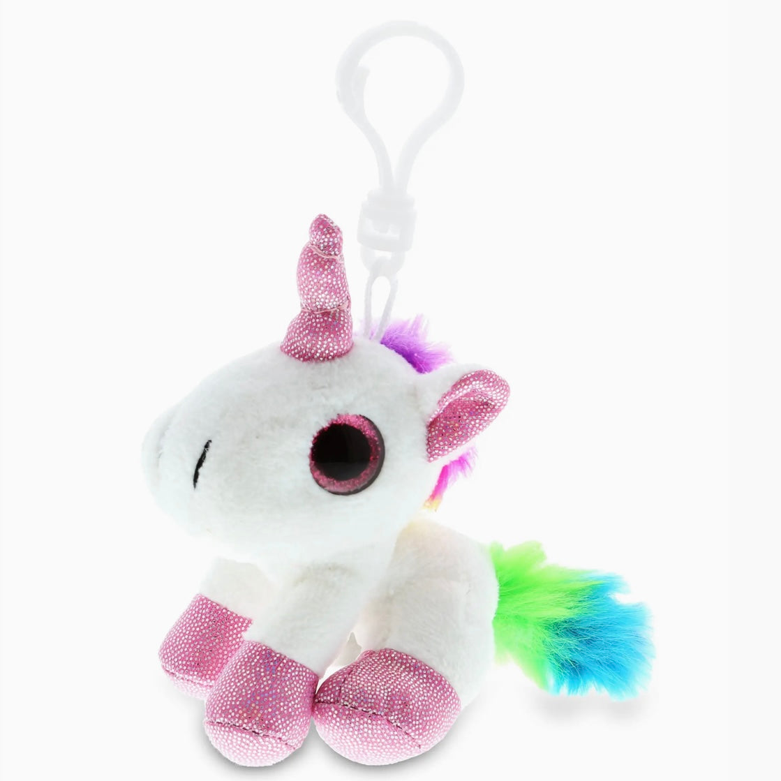 Big Eye Keychain - White Unicorn