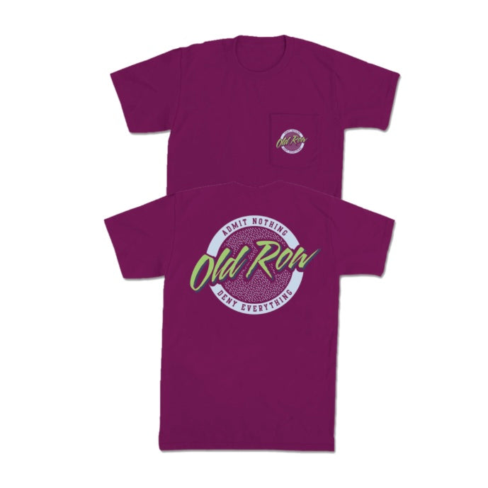 Old Row Circle Logo Pocket Tee - Boysenberry