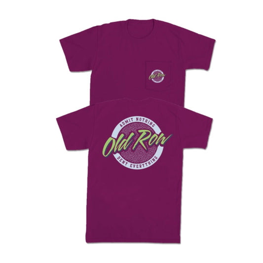 Old Row Circle Logo Pocket Tee - Boysenberry