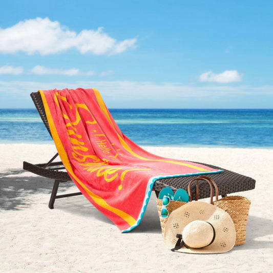Adult Beach Towel - Hello Sunshine