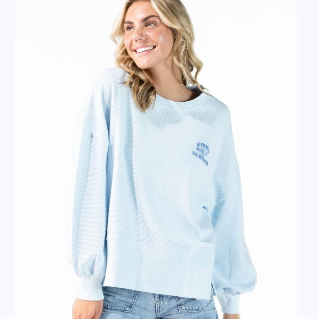 Simply Southern Crewneck - Surf