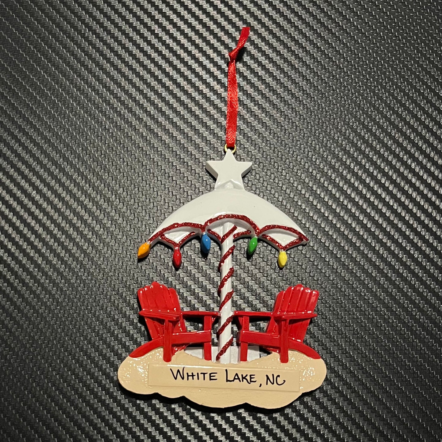 White Lake Ornament - Christmas Umbrella
