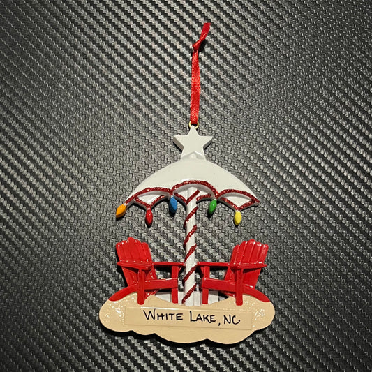 White Lake Ornament - Christmas Umbrella