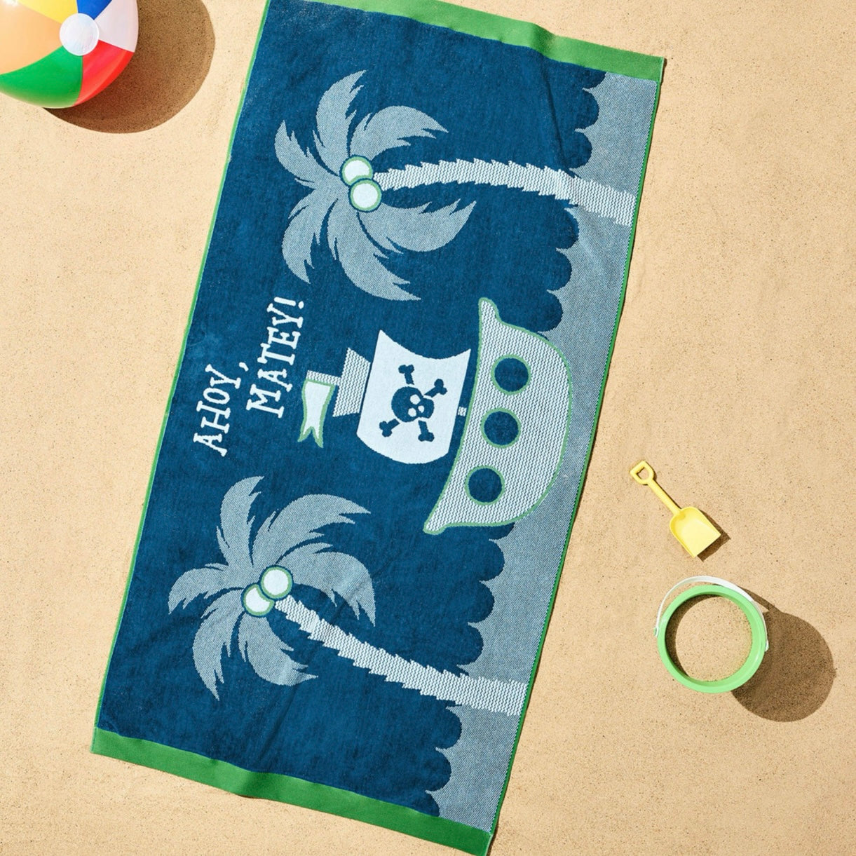 Kids Beach Towel - Ahoy Matey!