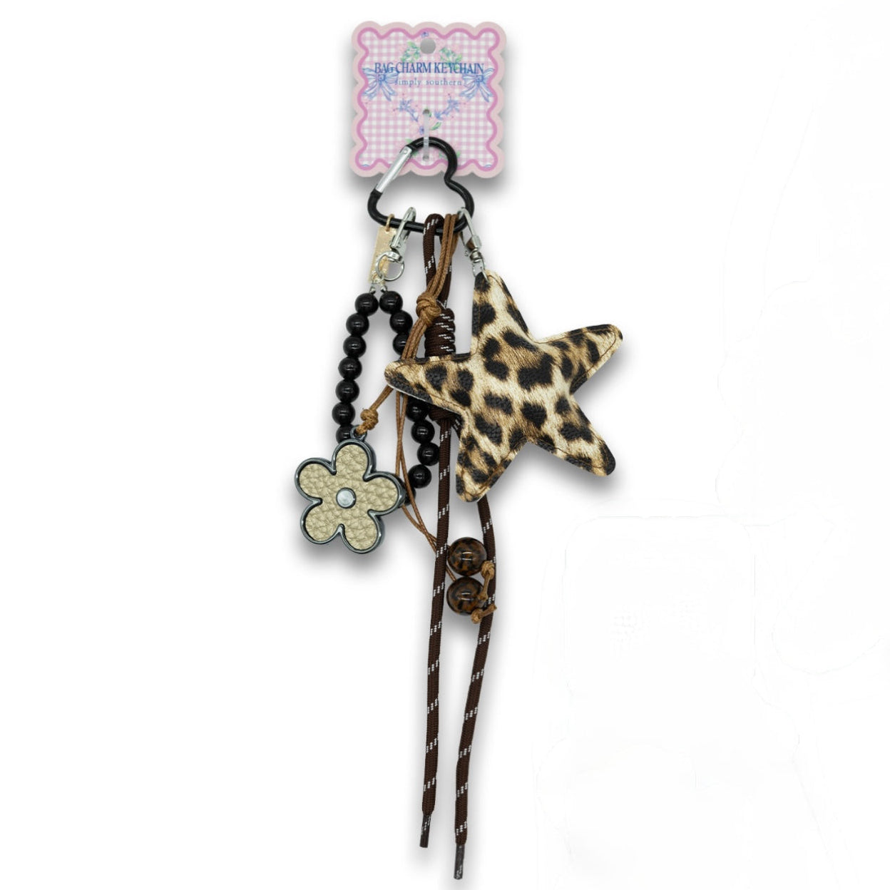 Simply Southern Bag Charm - Leopard Star