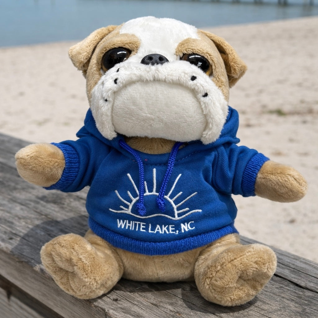 White Lake Plushie - Hoodie Bulldog