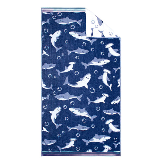 Kids Beach Towel - Shark