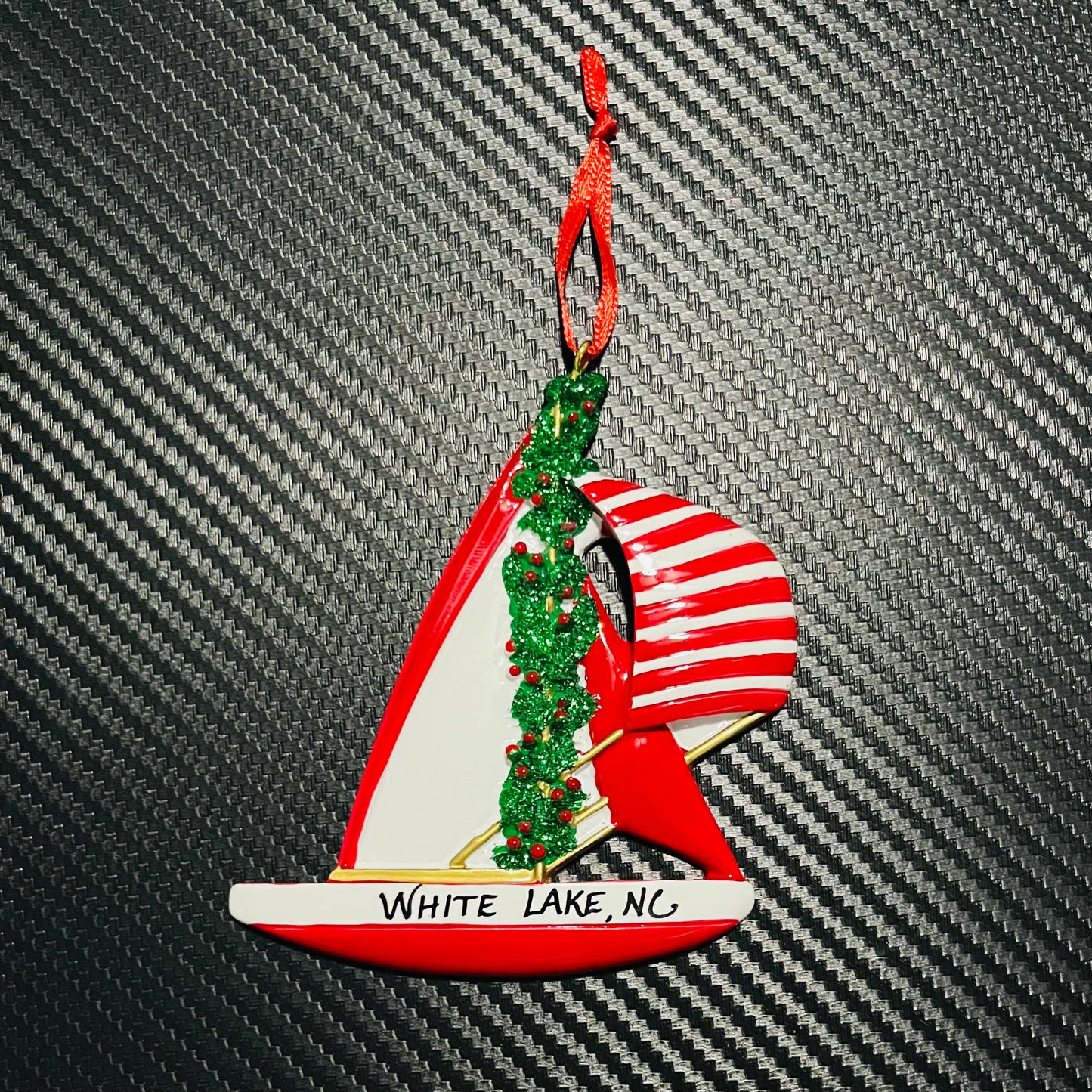 White Lake Ornament - Sailboat