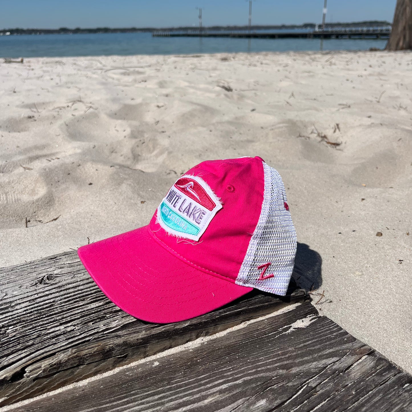White Lake Hat - Clean Stack Wave University Pink