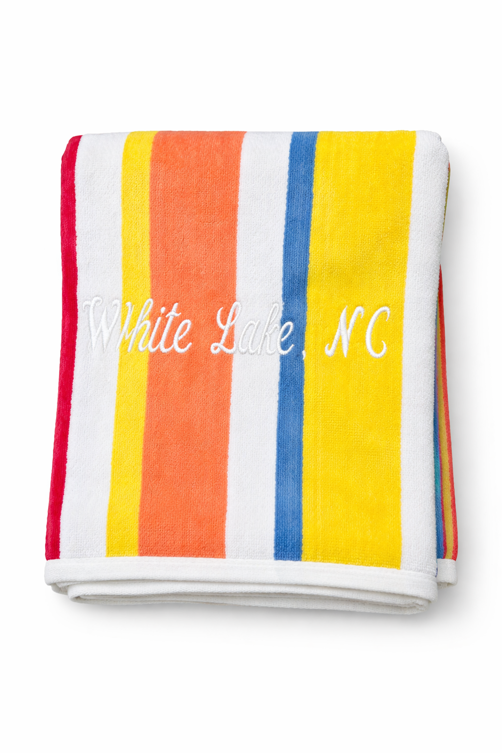 White Lake Towel- Bright Cabana Stripe