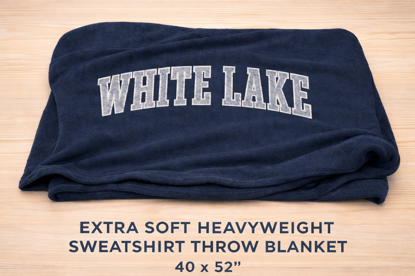 White Lake Sweatshirt Blanket