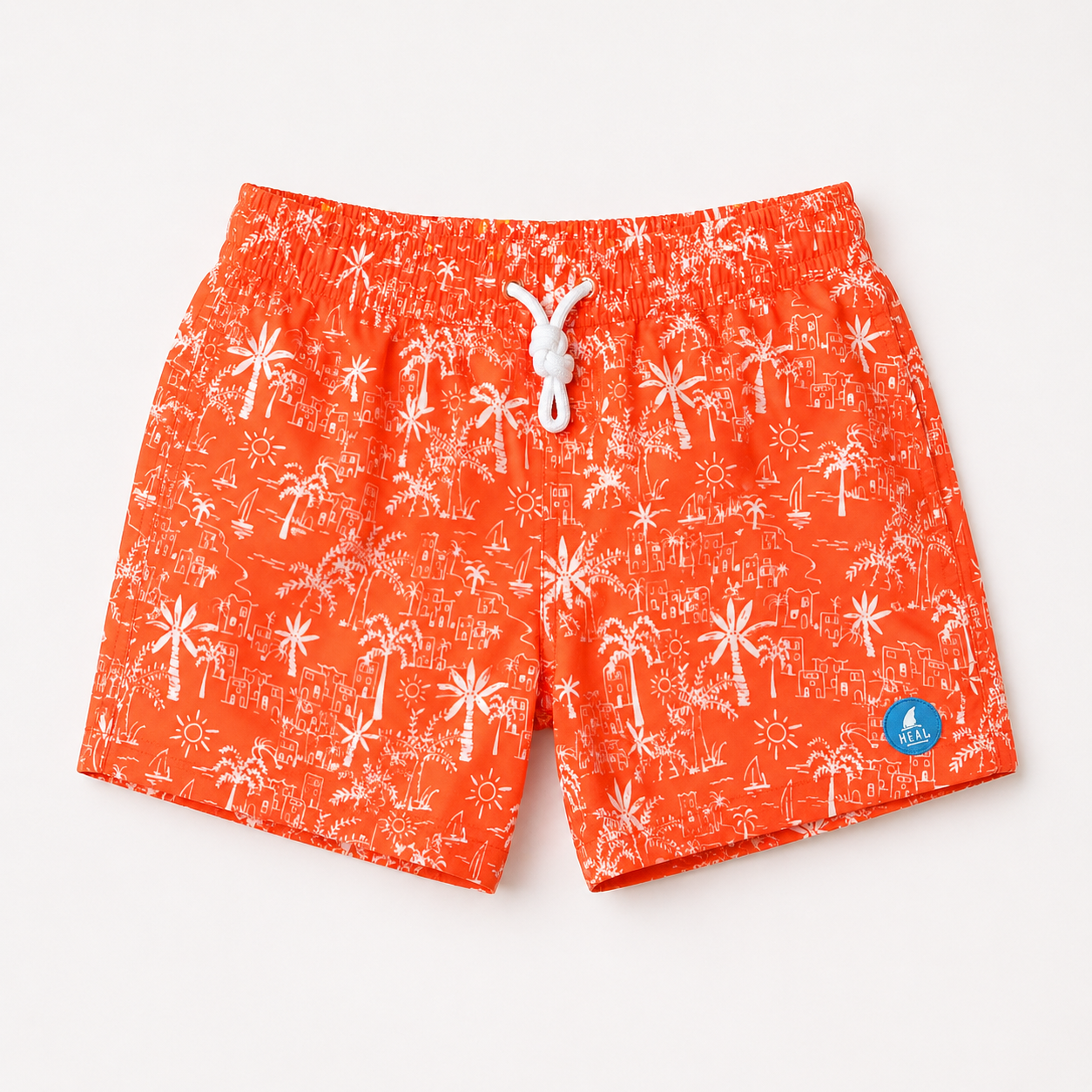Boys Youth Board Shorts - Coral Beach