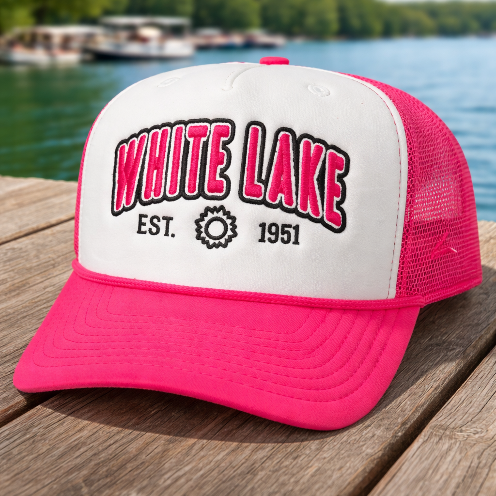 White Lake Hat - Hot Pink Sun