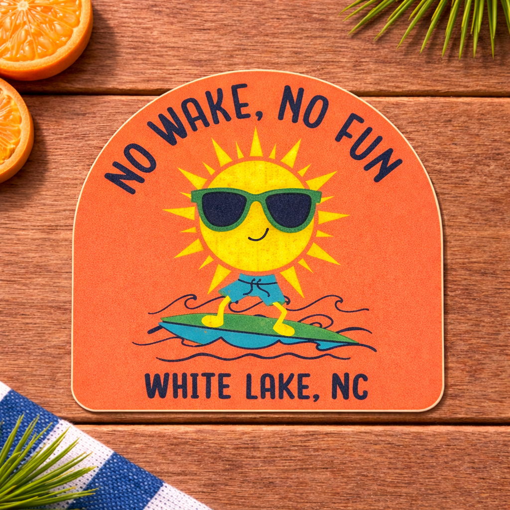White Lake Sticker - Soak Up Sun