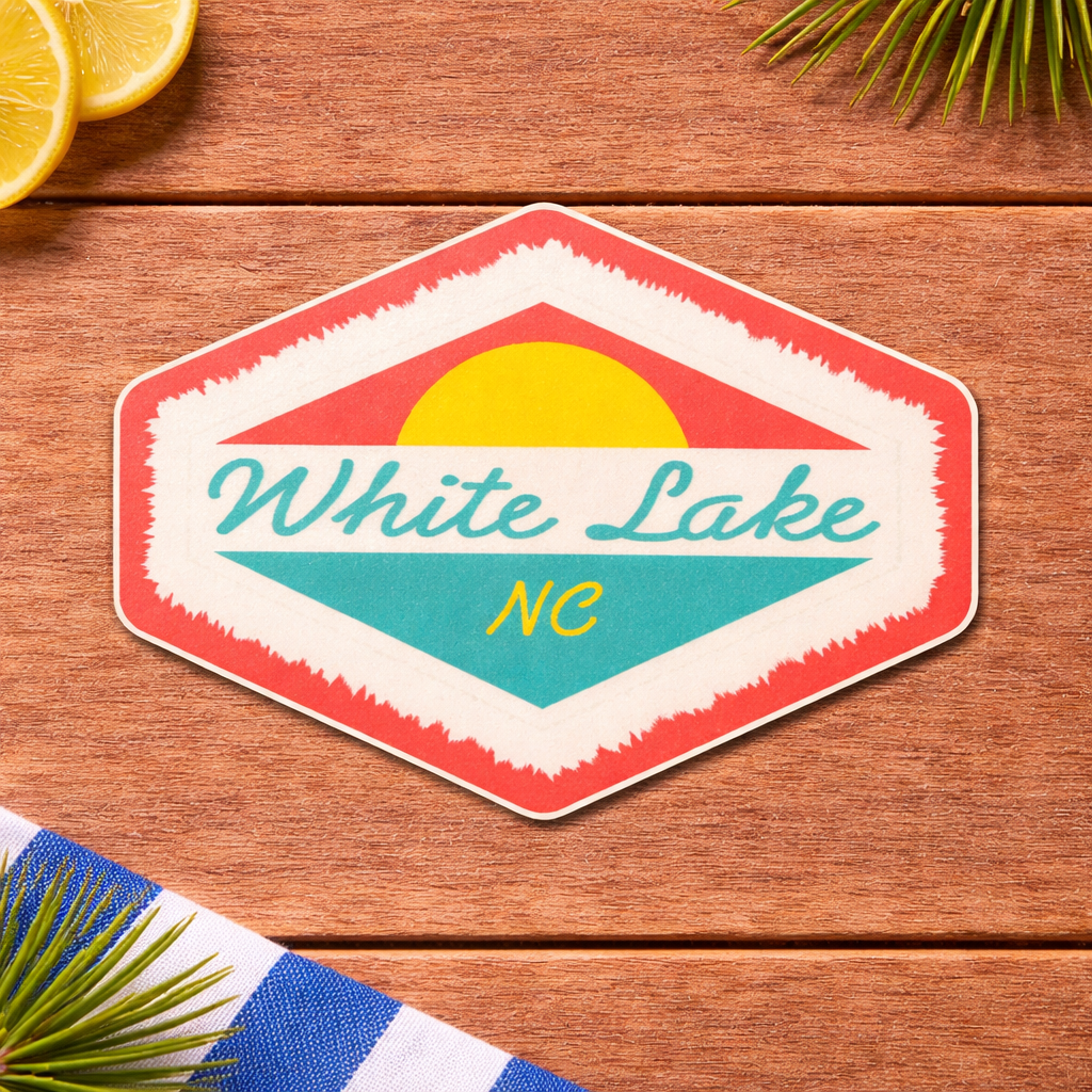White Lake Sticker - Partition Sun