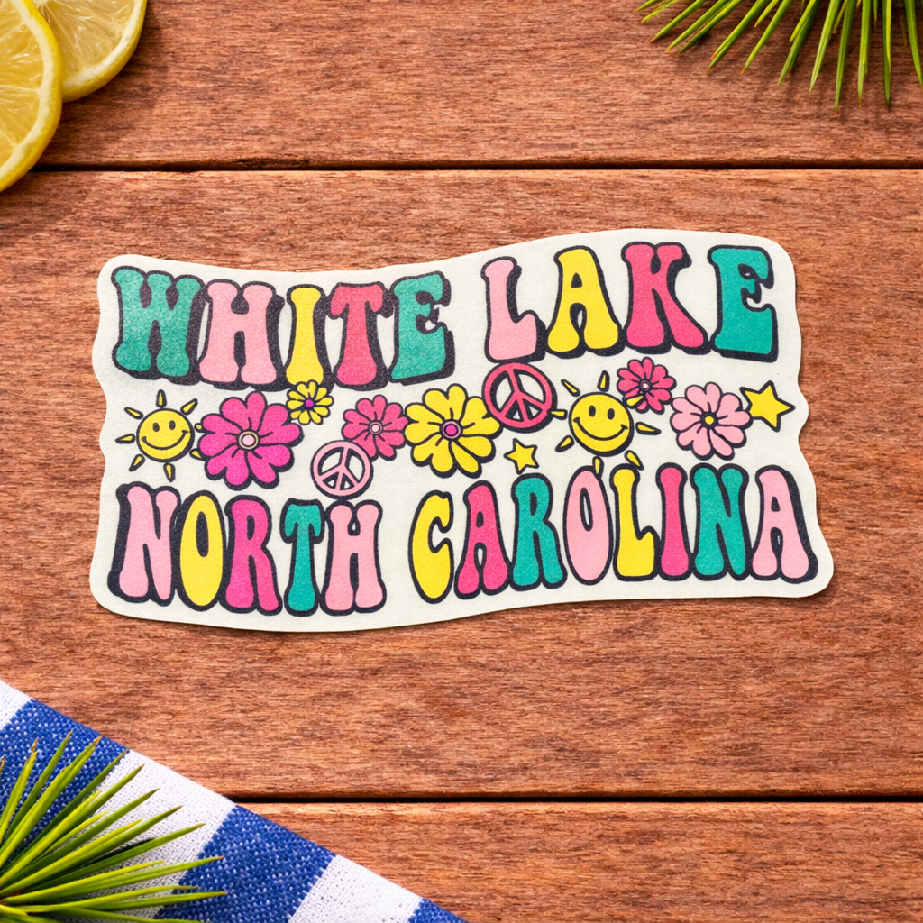 White Lake Sticker - Hanaflora Flowers
