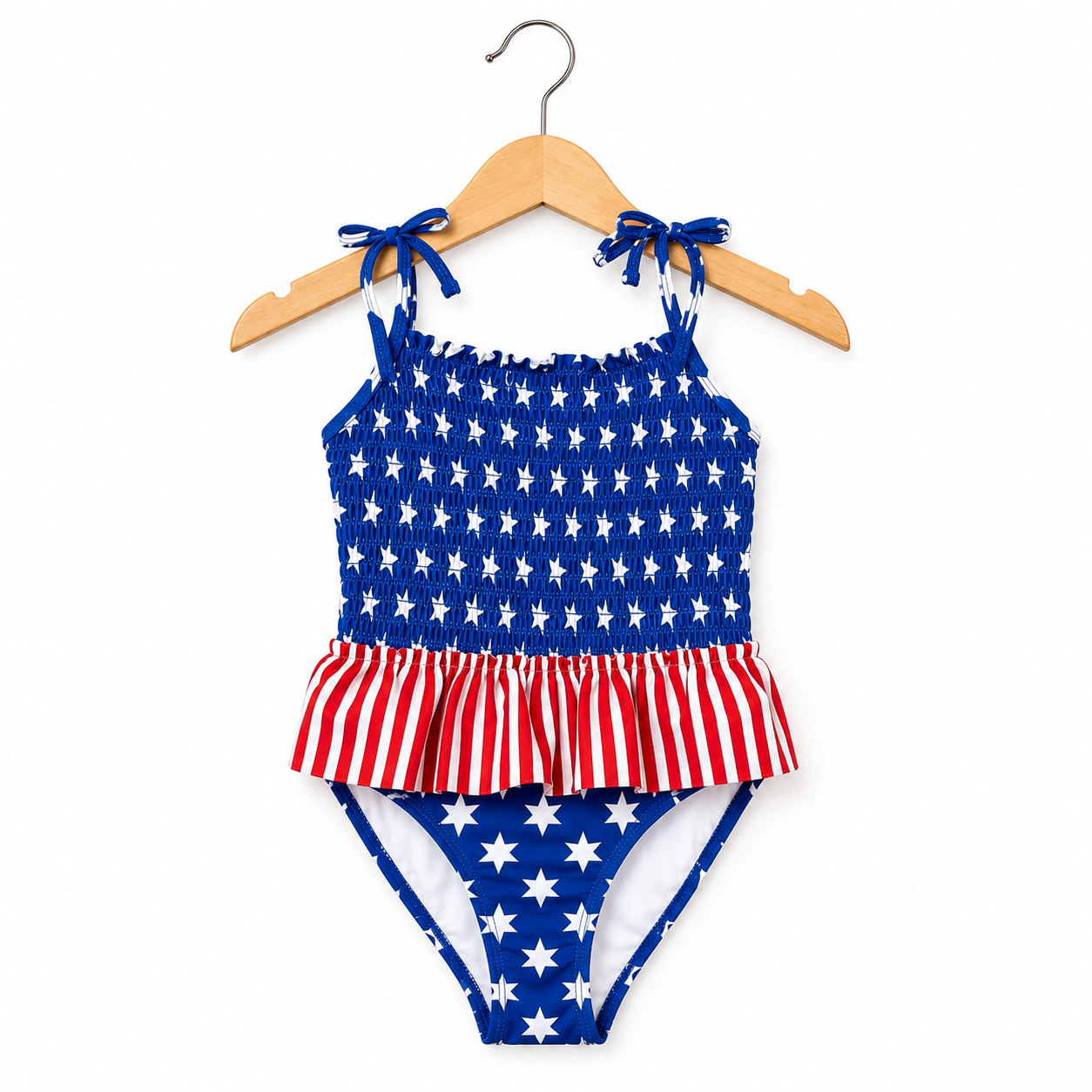 Girls Toddler Swimsuit - American Flag