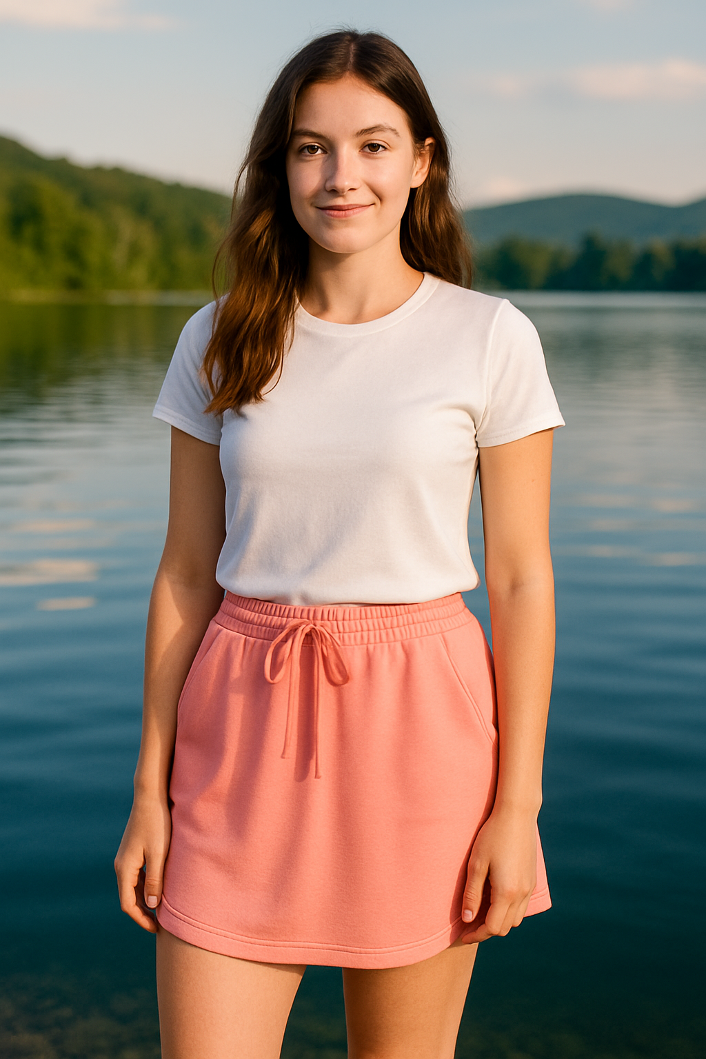 Simply Southern Athletic Skort - Coral