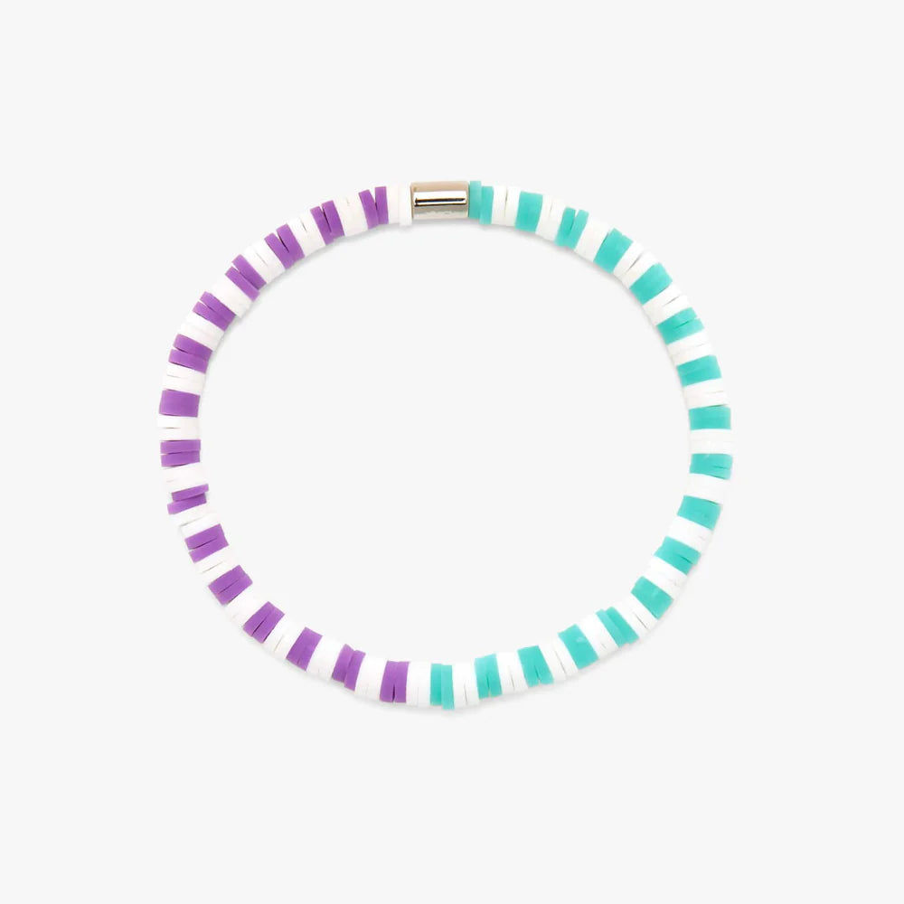 Pura Vida Seascape Vinyl Disc Bracelet - Gumdrop