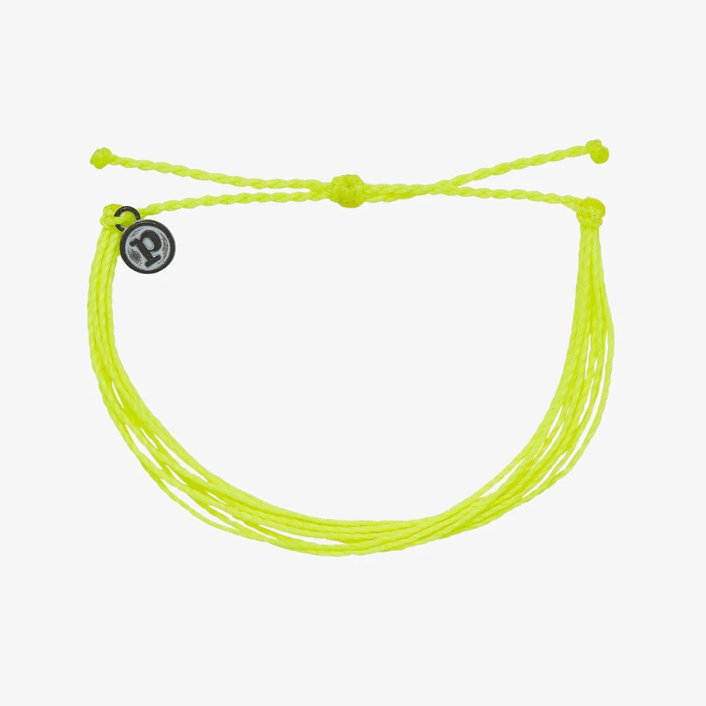 Pura Vida Original Solid Bracelet - Neon Yellow