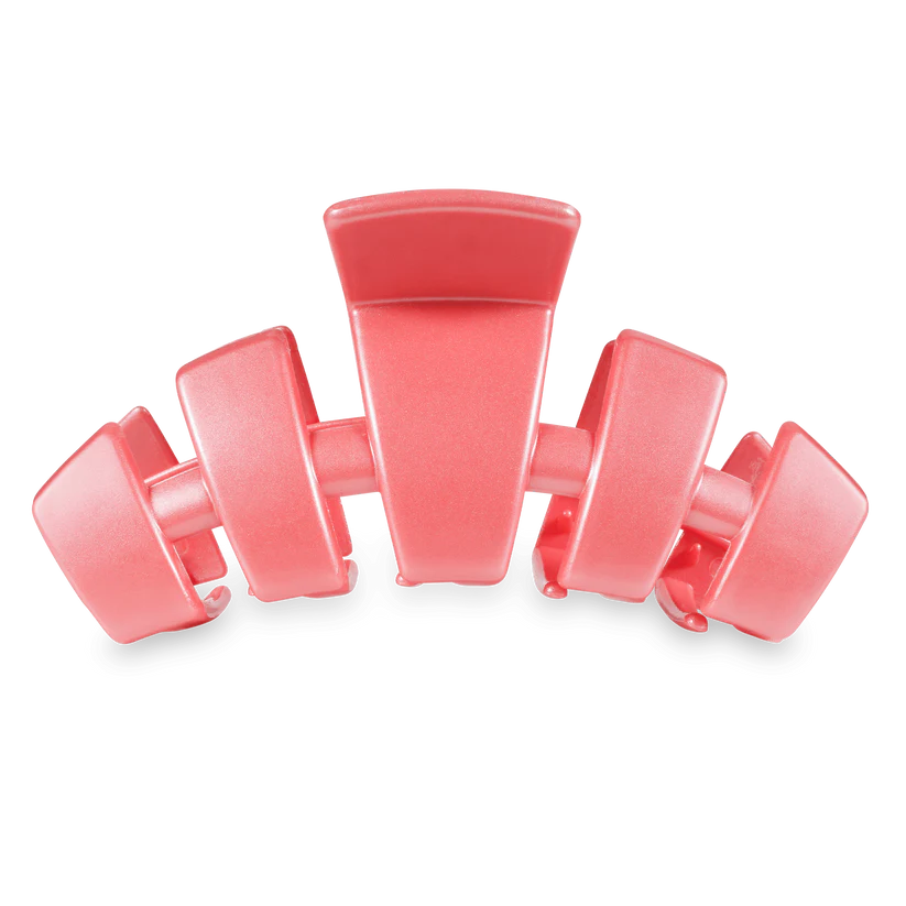 Teleties Large Classic Claw Hair Clip - Calming Coral