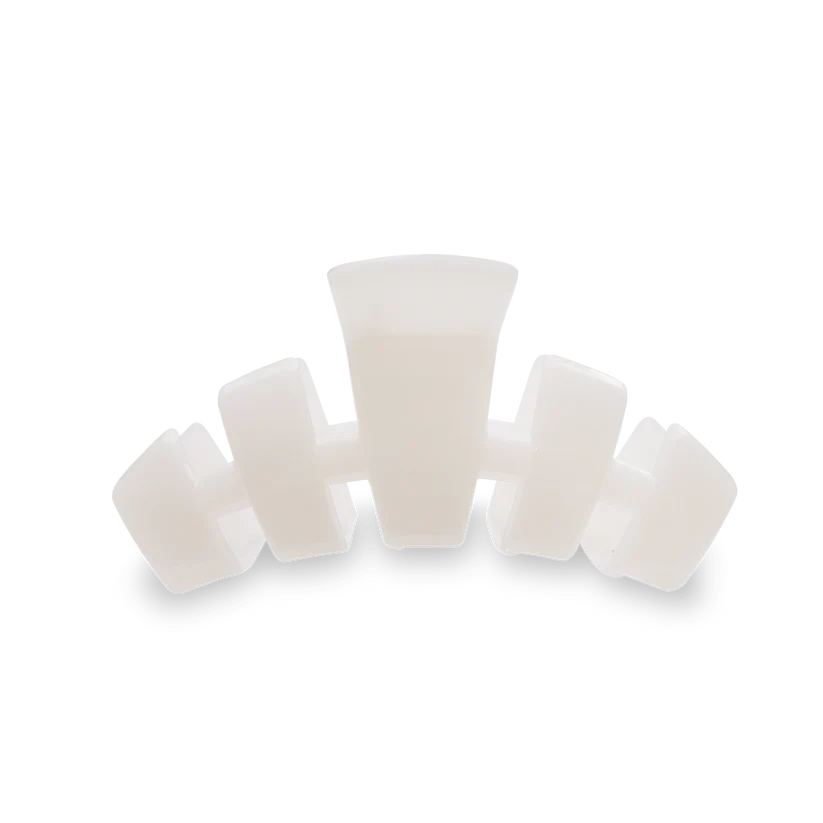 Teleties Medium Classic Claw Hair Clip - Coconut White