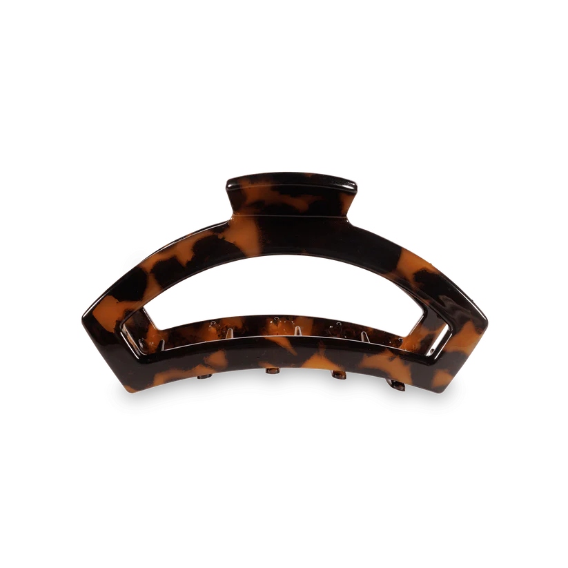 Teleties Medium Open Claw Hair Clip - Tortoise