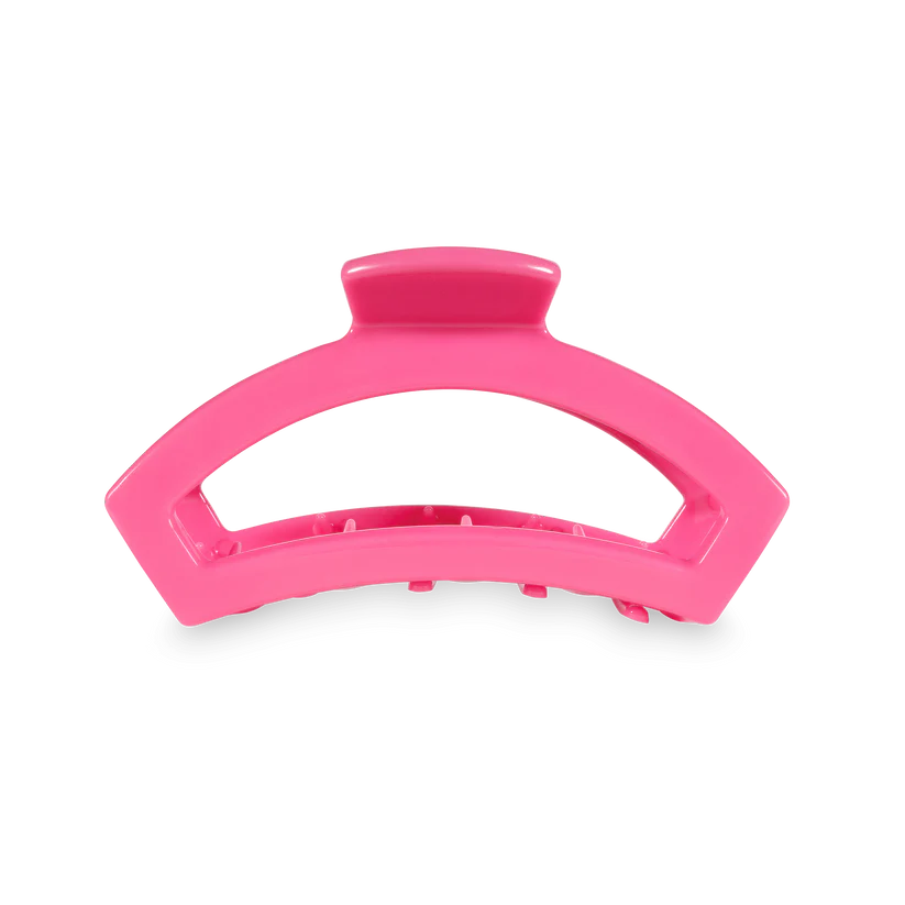 Teleties Medium Open Claw Hair Clip - Paradise Pink