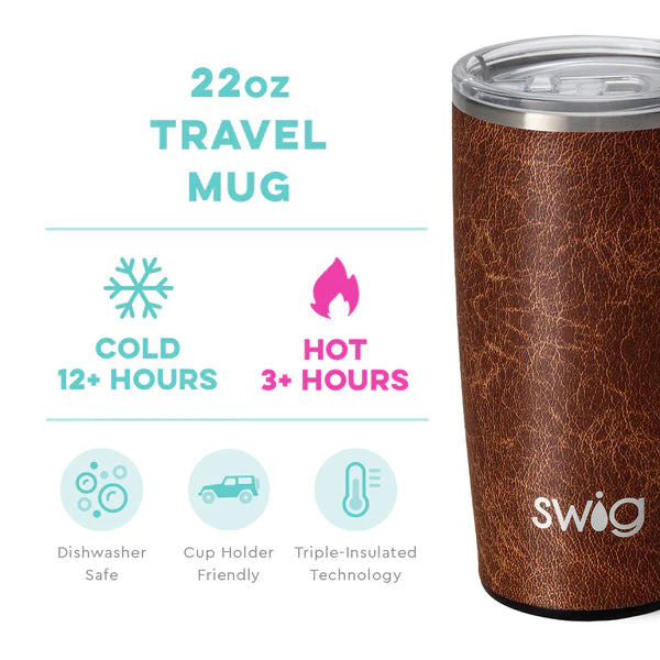Swig Leather Travel Mug 22oz
