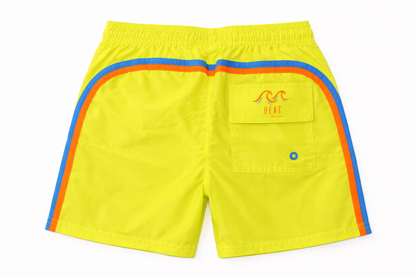 Boys Double Stripe Swimsuit - Yellow