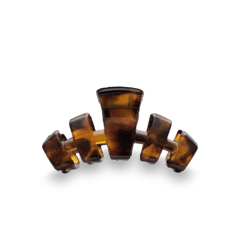 Teleties Tiny Classic Claw Hair Clip - Tortoise