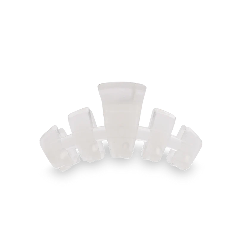 Teleties Tiny Classic Claw Hair Clip - Coconut White
