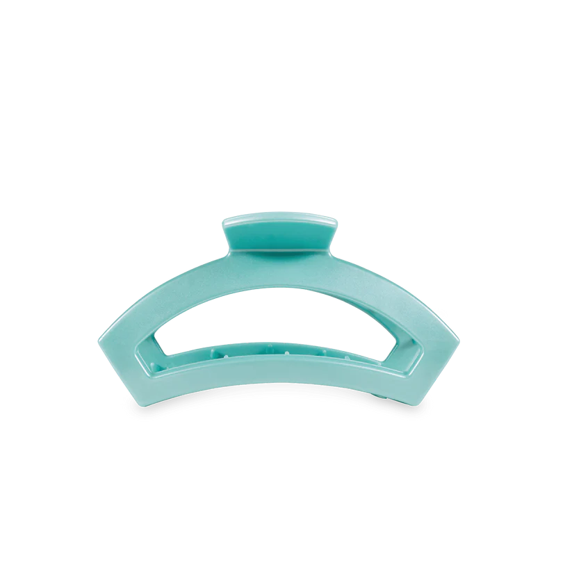 Teleties Tiny Open Claw Hair Clip - Totally Turquoise