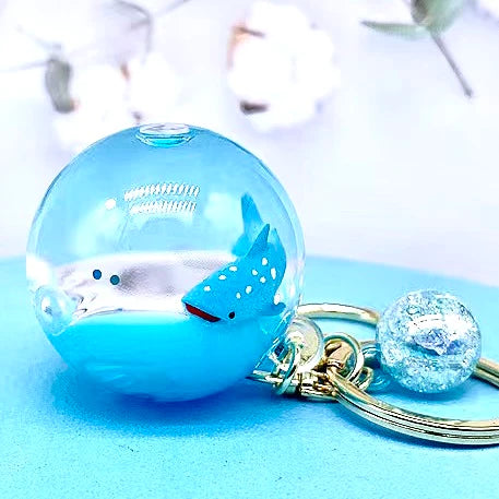 Sea Animal Orb Floaty Keychain